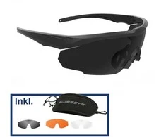 Swiss Eye BLACKHAWK PRO Tactical Glasses Juodas Taktiniai, apsauginiai, šaudymo akiniai