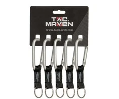 Tac Maven Carabiner 8mm Karabinai, 5 vnt.