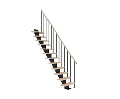 Dolle FRANKFURT | Rėmo spalva: Antracitas (RAL 7016) | Pakopa: Balintas ąžuolas | Tureklų tipas: STYLE6 | Padėtis: Pusės posūkis