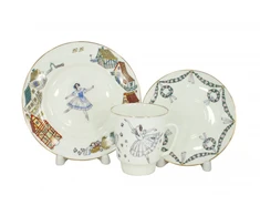 Imperial IMPERIŠKOJO LOMONOSOVO KAULINIO PORCELIANO ESPRESO PUODELIŲ RINKINYS „MAY BALLET GISELLE“ 165 ml