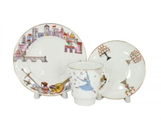 Imperial IMPERIŠKOJO LOMONOSOVO KAULINIO PORCELIANO ESPRESO PUODELIŲ RINKINYS „MAY BALLET ROMEO &amp; DŽULJETA“ 165 ml