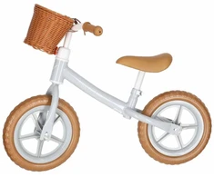 Balansinis dviratukas Trike Fix Balance su krepšeliu, rudas