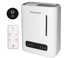 „Bauerkraft“ ultragarsinis oro drėkintuvas su UV filtru, aromaterapija, nuotolinio valdymo pultu ir laikmačiu