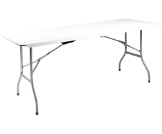 Didelis sulankstomas sodo ir banketinis stalas-lagaminas „Bauerkraft“, 180 cm