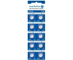 „everActive“ šarminės sagos formos baterijos G13 LR44 LR1154, 10 vnt.