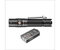Fenix PD36R Pro ir E03R V2.0 pilko LED žibintuvėlių rinkinys