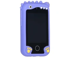 Ikonka Išmanusis telefonas vaikams su kamera ir 8GB kortele, mėlynas dinozauras