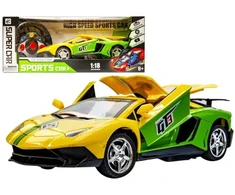 Kathay Haster Geltonas nuotoliniu būdu valdomas sportinis automobilis su LED žibintais