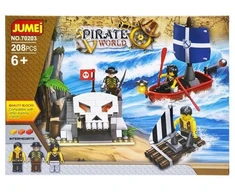 Kathay Haster Jumei piratų kaladėlės, 208 dalys, 30 × 21 cm