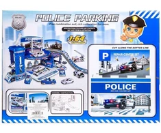 Kathay Haster Policijos garažas su 3 žaisliniais automobiliais