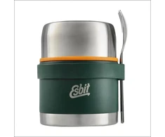 Maisto termosas Esbit Classic Food Jug su stalo įrankiais 0,5 l Forest Žalias