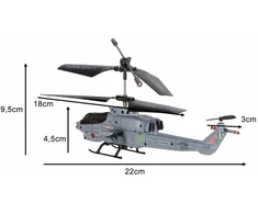 Nuotoliniu būdu valdomas sraigtasparnis Syma S108H, 2,4 GHz, LED apšvietimas, automatinis pakilimas, skrydžio stabilizavimas, USB