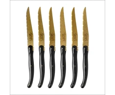 Steiko peiliai LAGUIOLE Prestige Line by STYLE DE VIE, 6 vnt., aukso spalvos