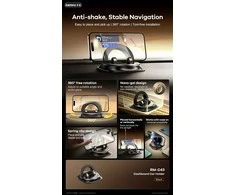 Automobilinis telefono laikiklis Remax RM-C43 (dashboard) juodas