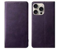 Dėklas HDD Magnetic Wallet Case Samsung G991 S21 5G violetinis