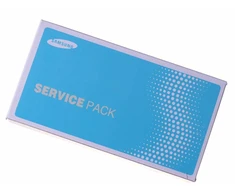 Ekranas Samsung A226 A22 5G su lietimui jautriu stikliuku ir rėmeliu originalus Juodas (service pack)