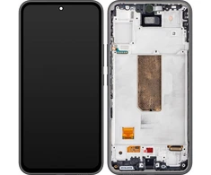 Ekranas Samsung A546 A54 5G su lietimui jautriu stikliuku ir rėmeliu originalus Awesome Graphite (assembled service pack)