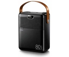 Išorinė baterija Power Bank Remax RPP-118 22.5W 80000mAh juoda