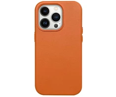 Reach Dėklas Mag Odinis dėklas Apple iPhone 15 Pro oranžinis