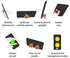 Reach Telefono laikiklis POPsocket Rectangle baltas