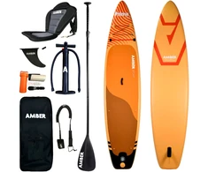 Pripučiamos irklentės komplektas AMBER PRIME 12.6 V2 WS su sėdyne (381 cm)