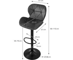 Re Stock Furniture Aksominė baro kėdė „Bona“, alyvuogių spalvos