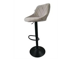 Re Stock Furniture Aksominė baro kėdė „Mode“, smėlio spalvos