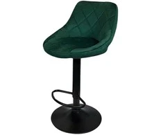 Re Stock Furniture Aksominė baro kėdė „Mode“, žalia