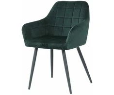 Re Stock Furniture Aksominė kėdė „Komo“, tamsiai žalia