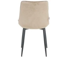 Re Stock Furniture Aksominė kėdė „Lugano“, smėlio spalvos
