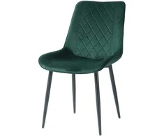 Re Stock Furniture Aksominė kėdė „Lugano“, tamsiai žalia