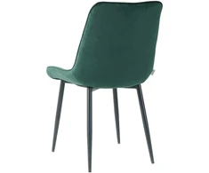 Re Stock Furniture Aksominė kėdė „Lugano“, tamsiai žalia