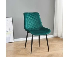 Re Stock Furniture Aksominė kėdė „Lugano“, žalia
