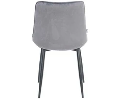 Re Stock Furniture Aksominė kėdė „Lugano“, pilka