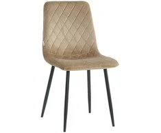 Re Stock Furniture Aksominė kėdė „Orta“, smėlio spalvos