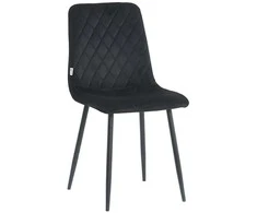 Re Stock Furniture Aksominė kėdė „Orta“, juoda