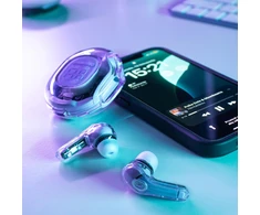 Acefast T8 TWS Bluetooth belaidės ausinės – šviesiai mėlynos