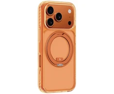 „AmazingThing Titan Pro Spin“ dėklas, skirtas „iPhone 17 Pro“, suderinamas su „MagSafe“ - oranžinis