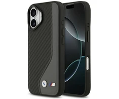 Dėklas BMW M Carbon Logo MagSafe Case for iPhone 17 - Juodas and Gray