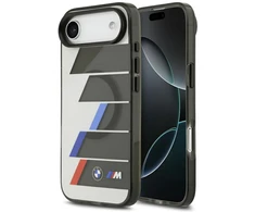 Dėklas BMW M IML Metal Mygtukai Tricolor Lines MagSafe case for Apple iPhone Air anthracite