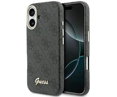 Dėklas GUESS case for IPHONE 17 compatible with MagSafe GUHMP17S5P4FWMSK (PU FW 4G Script) juodas