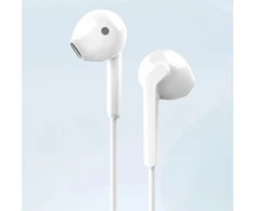 Dudao X3+ Įstatomos į ausis ausinės, su laidu, 3.5mm minijack - baltas