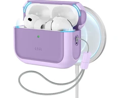 Dėklas ESR Orbit Halolock MagSafe case for AirPods Pro - violetinė