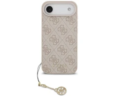 Guess 4G Charm dėklas skirtas Apple iPhone 17 Air Tone on Tone rožinės spalvos