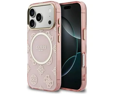 Dėklas Guess IML Peony Dot MagSafe case for iPhone 17 Pro - pink