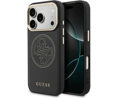 Dėklas Guess Perforated 4G MagSafe case for iPhone 17 Pro - juodas