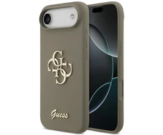 Dėklas Guess Silicone Big 4G Script Case for iPhone Air - Brown