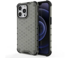 Hurtel Apsauginis dėklas iPhone 13 Pro – juodas, korio raštas