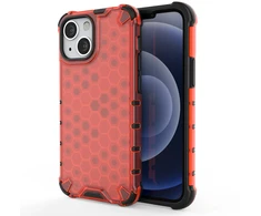 Hurtel Apsauginis Honeycomb dėklas iPhone 13 mini – raudonas