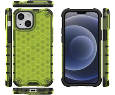 Hurtel Apsauginis „Honeycomb“ dėklas iPhone 13 mini – žalias